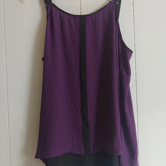 Lane bryant sleeveless top size 20 Purple/ Black - Picture 5 of 5
